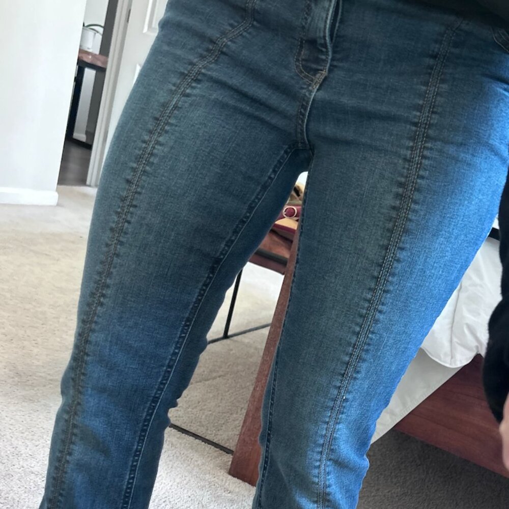 Democracy Women's Boot Cut Jeans in Medium Blue Wash - Picture 3 of 8